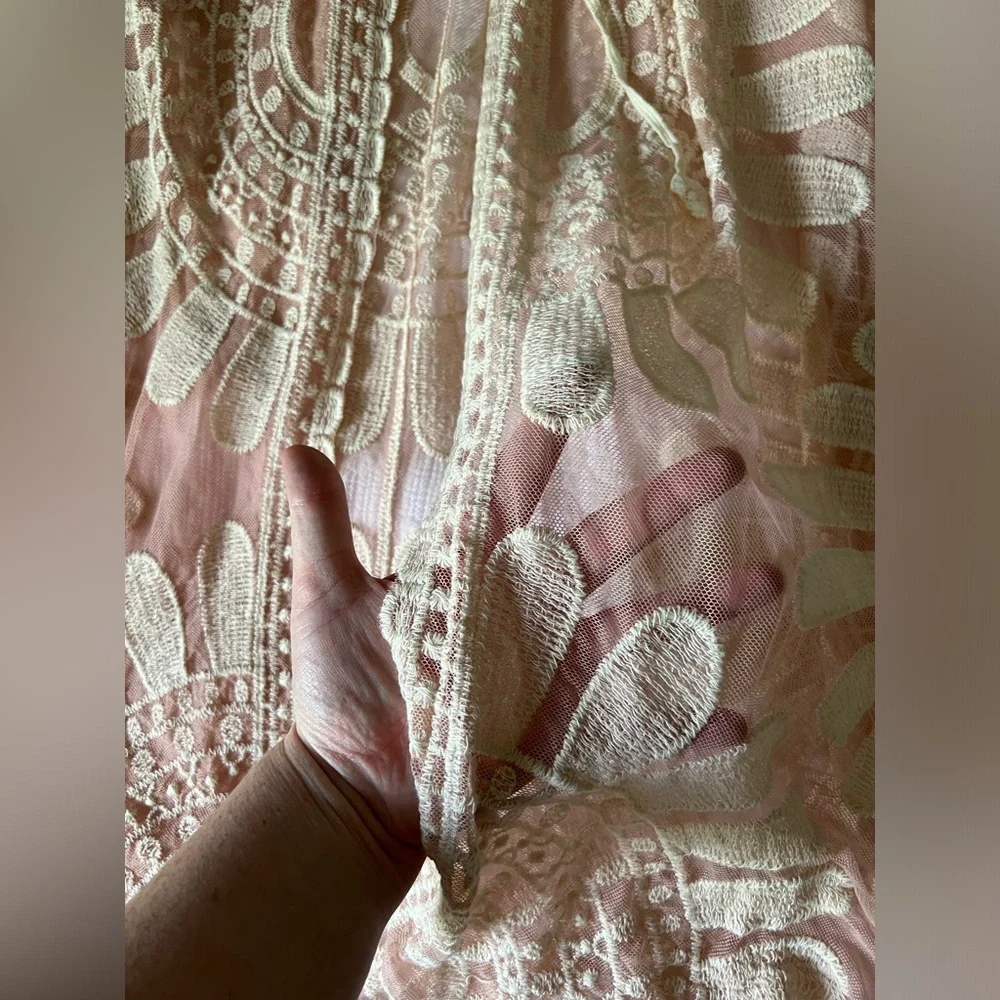 Forgotten Grace Pink Lace Women’s Kimono - Picture 9 of 11